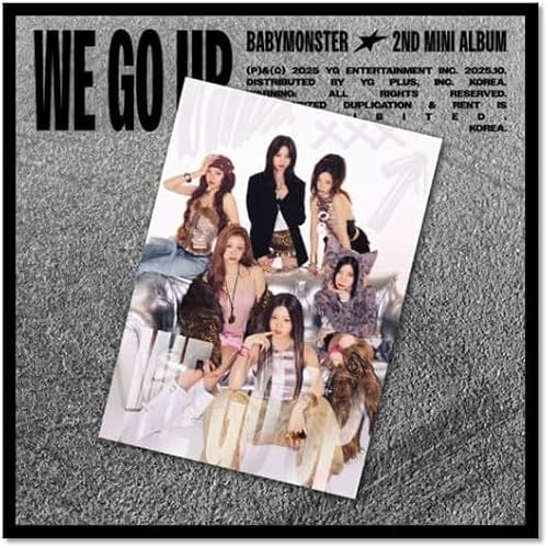Generisk BABYMONSTER WE GO UP [vykort ver.] 2nd minialbum + extra fotokort
