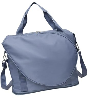 pistro Borsa da tennis per racchette da pickleball e badminton, borsa a tracolla con tasche multiple, borsa sportiva per attrezzatura da racquetball, blu