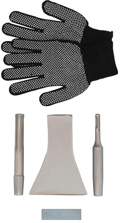 WERHE Slagklyvkil för hammare – trä mekaniskt klyvning utan ansträngning – inkl. SDS Plus/SDS Max-adapter, slipsten, handskar – 1,73 kg