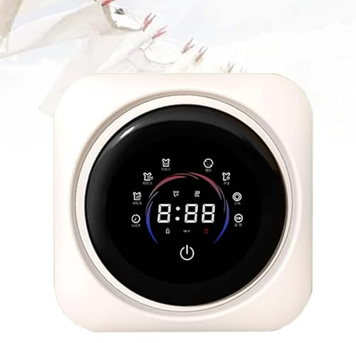 Bärbar TVättmaskin För Underkläder, Mini-TVättmaskin/Torktumlare, 65℃ Varmluftstorkning, Trumma I Rostfritt Stål, Varm- Och Kallcyklontvätt, För Hemmet, Lägenheten, Studentrummet(Desktop)