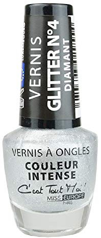 miss europe Vernis À Ongles Glitter N°4 DIAMANT - ANGIE