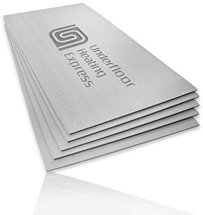 Underfloor Heating 10mm XPS Floor Insulation Foam Board (1200mm x 600mm) Pack of 10 Sheets