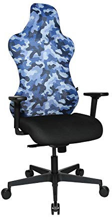 Topstar Sitness RS Sport Bürodrehstuhl, Gamingstuhl, Stoff, blau