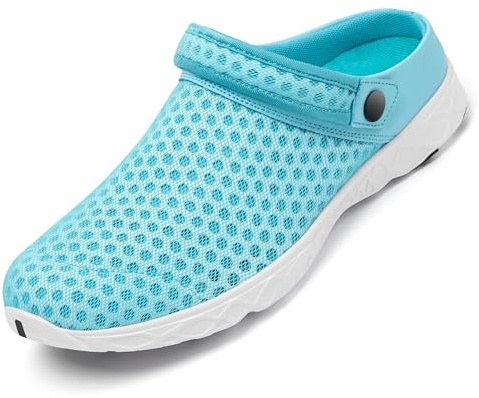 SAGUARO Träskor och Sabot Strandsandaler Unisex 26-48, Ljusblå, 39 EU