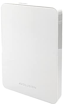 Avolusion Z1-S USB 3.0 Portable External Gaming Hard Drive - White (for PS5, Pre-Formatted) - 2 Year Warranty (1TB)