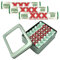 XXX Extra Strong Peppermint Mints x 14 Rolls and Silver Refillable Window Lid Tin