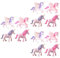 Yardwe Kleine Pferde 12 Stk Pegasus-einhorn Tierische Sammelfigur Mini-ornament Mini-figuren Einhorn-modell Einhorn Tortenaufleger Auto Armaturenbrett Dekoration Gartentierstatue Puppe Sukkulenten Pvc