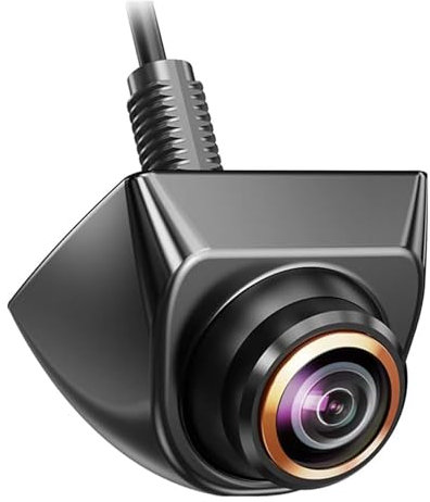 Telecamera posteriore 1080P per auto/camion pickup/furgone, lente Fisheye regolabile a 170°/visione notturna telecamera di retromarcia, telecamera di backup del veicolo impermeabile IP68 (Black)
