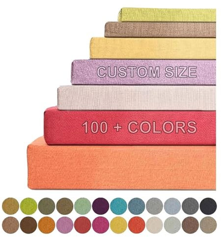 Carlong Benutzerdefinierte Sitzkissen Bank Bankkissen, rutschfeste Bankkissen, Waschbar Abnehmbarem Gartenbank Auflage, Sitzauflage Bank für Innen Outdoor Fensterbank Couch (Dicke 5CM)