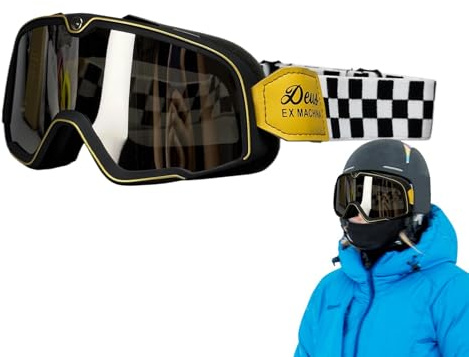 Générique Lunettes de VTT,Lunettes de moto,Lunettes de moto rétro Utv hors route - Lunettes coupe-vent anti-poussière pour moto Dirtbike, pour hommes et femmes, Sports de plein air