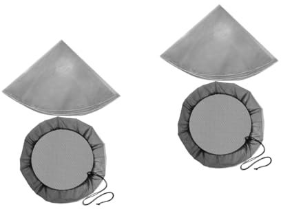 Milisten 2 Ensembles Couvertures De Filet De Protection Filets Fontaine À Eau Seau Sol Housse en Polyester pour Tonneau d'eau Accessoire pour Tonneau De Pluie - des Couvertures 2 Pièces * 2