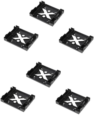 Pyugxab 6pcs 5.25 Optical Drive Position 2.5 Inch to 3.5 Inch SSD 8CM Fan HDD Adapter Tray Dock Hard Drive Holder