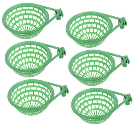 DOITOOL 6pièces Nid Suspendu pour Perroquet Nichoir Suspendu pour Calopsitte et Perruches Panier de Reproduction pour Oiseaux Nid Éclosion pour Petits Oiseaux