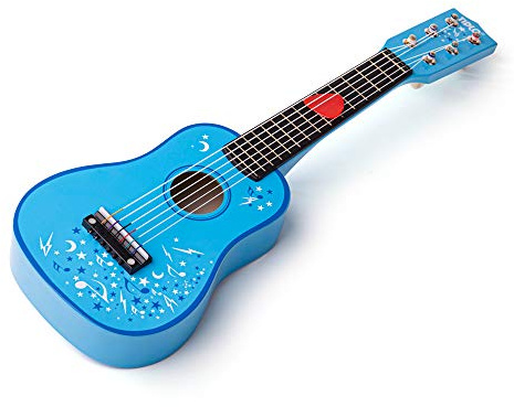 Tidlo Guitare Bleue (Étoiles) | Jouet pour Enfant | Cadeau Enfant | Joeut Traditionnel | Apprendre en Jouant
