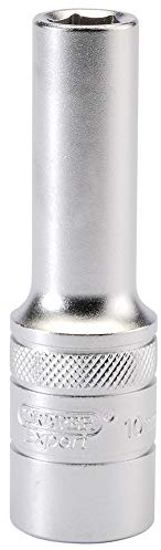 Draper 16642 1/2 Square Drive Hi-Torq 6 Point Deep Socket, 10mm Size