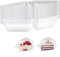 50 Pieces Clear Cake Slice Boxes - Individual Containers for Portions, Sandwiches, Pies, Salad, Cheese - Suitable for Home Baking, Party, Cake Shop