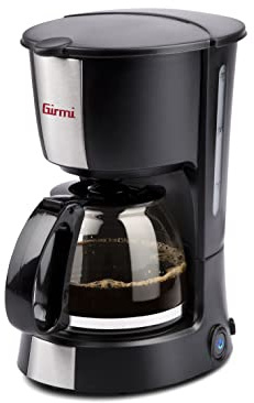 Girmi MC25 Macchina per Caffè Americano, Capacidad 0,6 l, 550 W, 6 tazze, Filtro in nylon, Carffa in vetro, BPA FREE, Nero