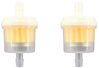 MCHNIC 2x Benzinfilter Kraftstofffilter 6mm Universal für Mofa, Moped, Mokick, Motorrad, Roller, Atv, Quad, Auto Traktor usw.