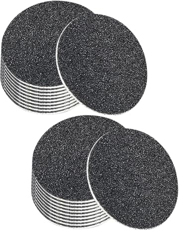 minkissy 60 Discos de Lija Desechables para Pulidor de Pies en Color Negro Material Eva y Carborundum para Eliminar Callos en Uso Profesional Casa