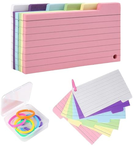150 PCS Cartes de Révision Perforées
