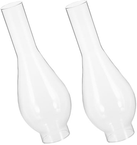 MOBUTOFU 2st Lampenschirm Aus Petroleum Schornsteinlampe Lampenschirm Einer Öllampe Retro-lampenschirm Austausch Des Öllampenschornsteins Kleiner Öllampenschirm Öllampenteile Glas