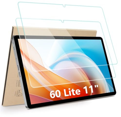 Hianjoo 2 Piezas Protector de Pantalla Compatible con iPlay 60 Lite 11, 60 Lite Protector de Pantalla Premium Cristal Tablet Salvapantallas Vidrio Templado [9H Dureza Alta Claridad Sin Burbujas]