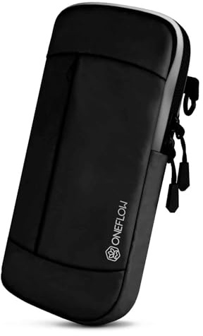ONEFLOW Urban Sling för Samsung Galaxy S24 FE mobilväska för upphängning, mobiltelefon bältesväska och armband kombinerad, mobiltelefon axelväska med plånbok för kvinnor och män, svart