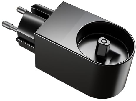2-in-1 Elektrisches Zahnbürsten Wandladegerät, Wandladegerät/Ladegerät Steckdose für Oral-B Braun Die meisten Elektrische Zahnbürste (Ohne IO7/8/9/10 und Pulsonic Serie) (Black)