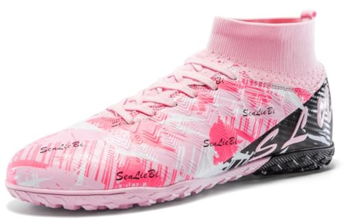 Men's Football Boots High-Top Artificial Turf Football Boots Children's Indoor Football Trainers Outdoor Football Training Athletics Shoes Studded Soccer Shoes