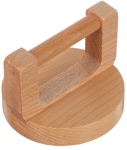 SHINEOFI Bruñidor Manual de Madera Mango Redondo Prensa para Manualidades y Linograbado Herramienta de Serigrafía Segura para Aula de Arte y Scrapbooking