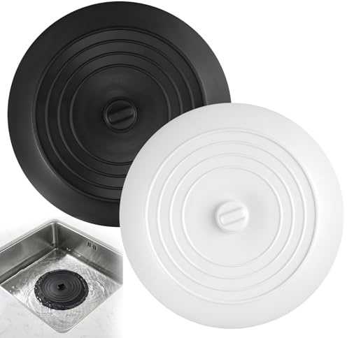 2 Piezas Tapón de Silicona Universal,15 cm Tapon Fregadero Cocina
