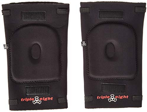 (Large) - Triple Eight SP Knee Gasket Pad Set (Black - L)