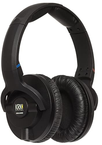 KRK KNS 8400 On-Ear Closed Back Circumaural Studio Monitor Headphones with Volume Control