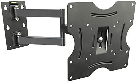 RICOO R02 Support Murale TV Orientable Inclinable Universel 22-37 (56-94cm) Fixation Mural Télévision LED/LCD/Incurvée VESA 75x75-200x200 Noir