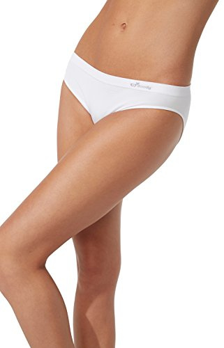 Boody Organic Bamboo EcoWear Womens Classic Bikini Large White