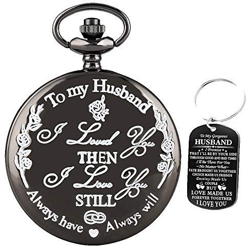 Udaney Husband Pocket Watch Husband Birthday Gift Gift for Husband