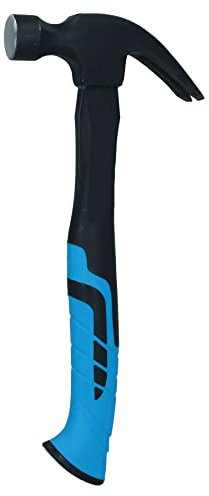 20oz Curved Claw Hammer with Fibreglass Handle Nail Screw Remover Removal