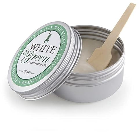 WHITE & GREEN mineral toothpaste Certified Organic - Fluoride and Triclosan Free