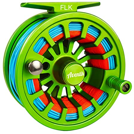 Aventik Fly Fishing Reel 3/4/5/6/7/8/9 Pre-Loaded Fly Reel with Line Combo (FLK 3/5 Kit)