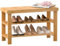 Exabang Schuhregal Holz, Schuhbank mit 3 Ablagen, Bambus Schuhablage 70 x 29 x 45cm, Schuhschrank mit sitzbank für Flur, Wohnzimmer, Garderobe, Bad, Diele