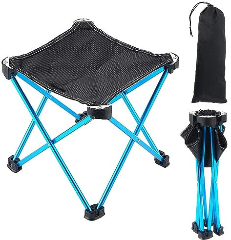 Maciun Campinghocker | Klappbare Campingstühle - Reise-Klapp-Angelstuhl für Kinder und Erwachsene, zusammenklappbarer Camping-Angelhocker zum Spazierengehen, Outdoor,