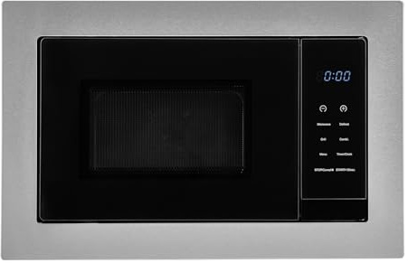 SIA BIM17300X 17L Built In Microwave Grill in Black, 700w Microwave, 1000W Grill, Integrated Design, Digital Display, 2 Years Parts and Labour Guarantee
