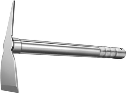 KONTONTY Pioche à Main Outils De Désherbage Jardinage Houe Paysagiste Râteau De Plantation Houe De Jardinage Compacte Outils D'extérieur Houe De Désherbage Acier Inoxydable Silver