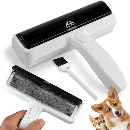 LINUMA® Rodillo Pro quitapelos Reutilizable para Mascotas – Perros y Gatos – Elimina pelos de sofá Ropa Cama – sin Adhesivos – fácil de Limpiar – ecológico y Duradero