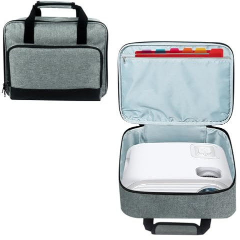 Beamertasche für Beamer, Projektor Reisetasche, Tragbar Projektor Tasche, Projektor-Tragetasche, Projektortasche, Projektor-Tasche mit Schultergurt, kompatibel mit den meisten großen Projektoren