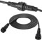 vsshe 5m Splitter Connector for Christmas Lights, IP65 Waterproof Two Pin Extension Cable Connectors for 16mm Caliber G40 Globe Lights, Outdoor Festoon Light, Curtain Lights, Net Lights Black