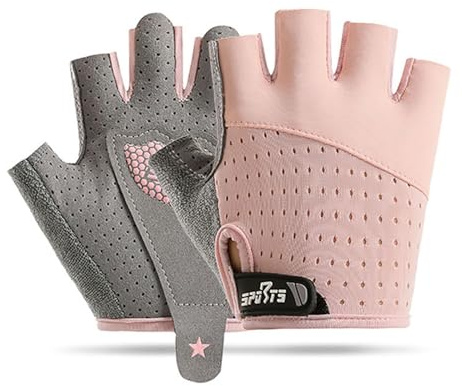 Moonlove Toddlers Half Finger Cycling Gloves Summer Thin Breathable Sports Bike Riding Mittens Shockproof Fingerless Skateboarding Climbing Handgear Hand Protector for Boys Girls 1-3 Years Old