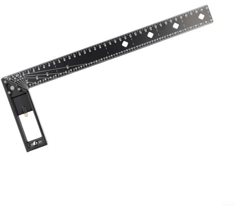 Strumento di misurazione multi angolo in lega di alluminio con caratteristiche aggiuntive per professionisti e hobbisti (40 cm)