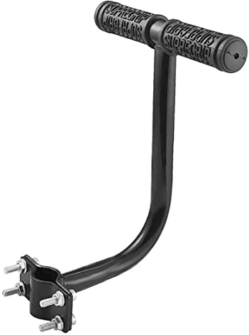 BEAHING Bracciolo Sedile Posteriore in Bici in Acciaio, Manico del Sedile Posteriore Bici Sicurezza per Bambini Accessori per Ciclo di bracciolo Nero, Manico per Bambini
