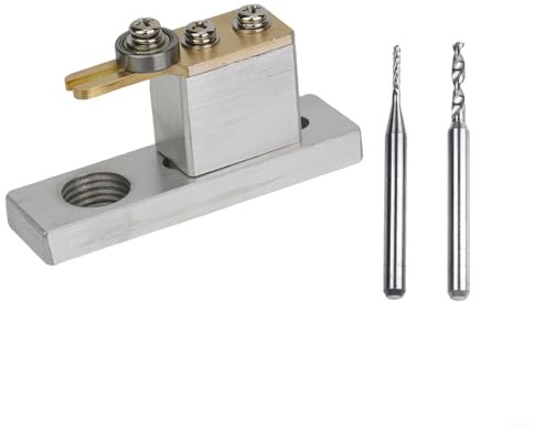 Elektrisk purfling spårskärare delar med 2 fräsar för violtillverkning och reparation av professionella Luthiers (silver)